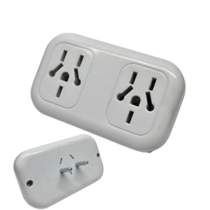 ADAPTADOR TOMA DOBLE (2P REDONDA) (80)