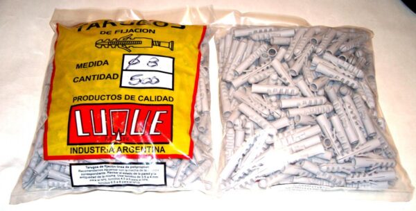 talu TARUGOS de POLIPROPILENO” C/Tope x500 N°8